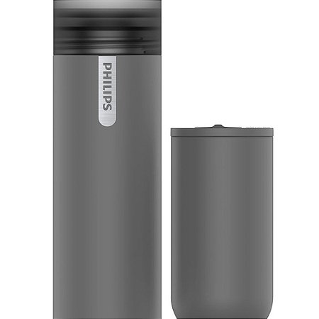 Garrafa de Hidratação Philips Gozero 2 Em 1 - Preta