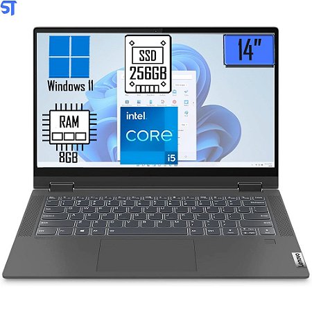 Notebook Lenovo 2 Em 1 Ideapad Flex Tela 14 I5-1135 8GB 256GB SSD W11H 82LT0005BR ( Ulitmo da Vitrine )