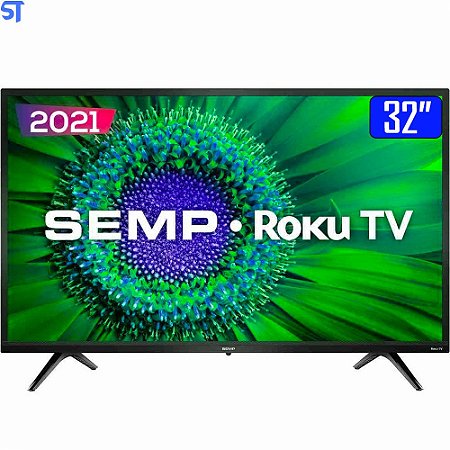 Smart TV Semp LED 32" HD Wi-Fi Dual Band WideScreen 60Hz Roku TV 32R5500