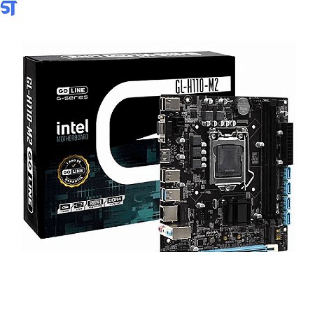Placa Mãe Goline H110M-GD4, LGA 1151, DDR4, LAN Gigabit 1.000MB & M.2 NVME, 6ª e 7ª Geração Intel