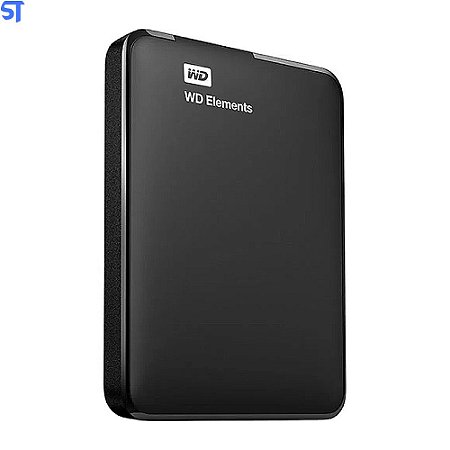 HD Externo Western Elements SE 1TB / 2.5" / Portátil USB 3.0 - Preto