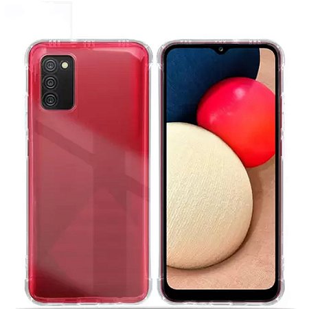 Case De Silicone Transparente  Anti Impacto Para Samsung Galaxy A02s