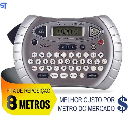 Rotulador Eletronico Portatil Brother PT 70BM Cinza