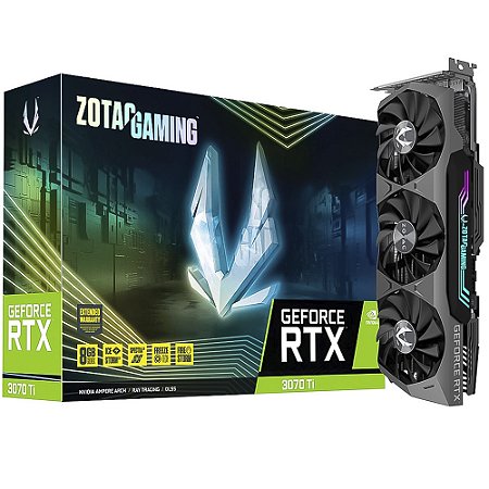 Placa de Vídeo Zotac Gaming 8GB GeForce 256Bit RTX3070TI GDDR6X - ZT-A30710Q-10P
