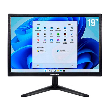 Monitor LED 19 Polegadas 5ms MR-19, Resolução HD 1440x900 - C3Tech