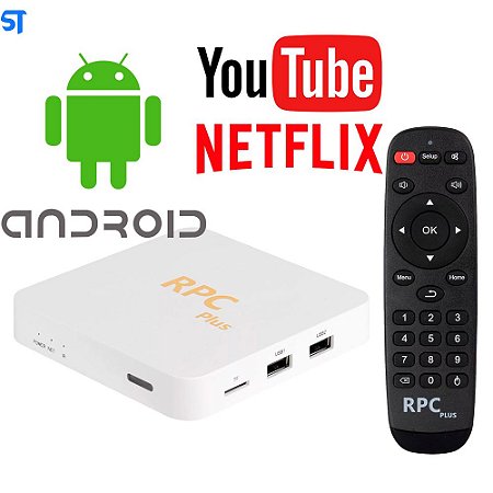 Receptor TV Box RPC Plus 8K 32GB RAM / 256GB / Android - Branco