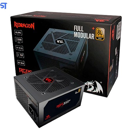 Fonte ATX Real Gamer Redragon 850W 80 Plus Gold / Modular - (GC-PS010)