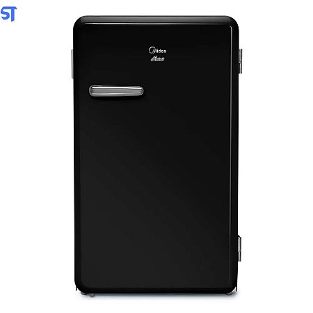 Frigobar Retrô Onix Midea MRV10P2 Preta 95 Litros 220V