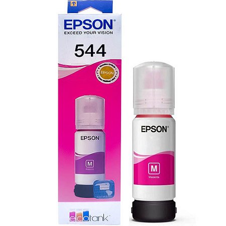 Refil de Tinta Epson Corante T544 Magenta 65ML Para Ecotank L1110 / L1210 / L3110 / L3150 / L3160 / L3251 / L