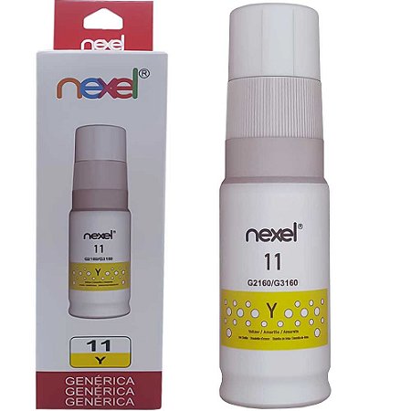 Refil De Tinta Compativel Canon Nexel Amarelo Y11 G2160/G3160 70Ml
