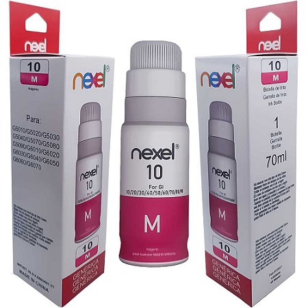 Refil De Tinta Compativel Canon Nexel Magento M10 G5010/ G5070/ G6050/ G6060 70Ml