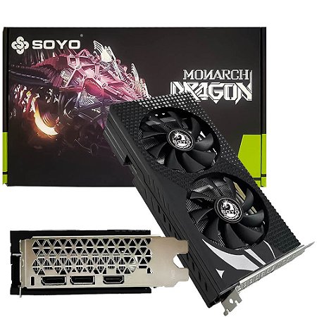 Placa De Vídeo Amd Radeon RX580 Monarch Dragon - 8GB 256bits GDDR5 Dual Fan Soyo