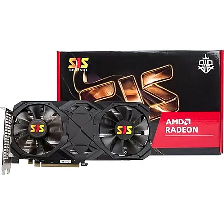 Placa De Vídeo Amd Radeon RX580 - 8GB 256bits GDDR5 Dual Fan SEJISHI