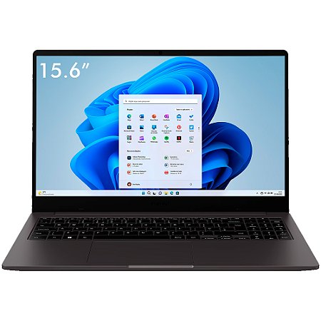 Notebook Samsung Galaxy Book 2, Intel Core i7-1255U, Tela 15.6" Full HD, 8GB 256GB SSD Windows 11 Grafite NP550XED-KS1BR