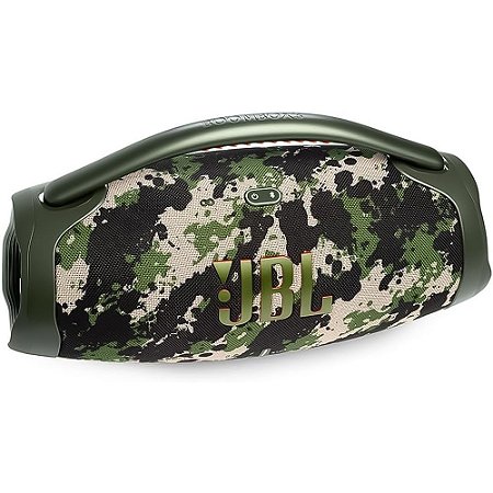 Caixa de Som Portátil JBL Boombox 3, Bluetooth 5.1 USB 80W RMS À Prova D'Agua  IPX7, Bivolt Camuflado