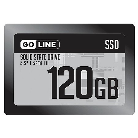 SSD Goline 120GB  Preto  SATA 3.0  2.5" GL120SSD