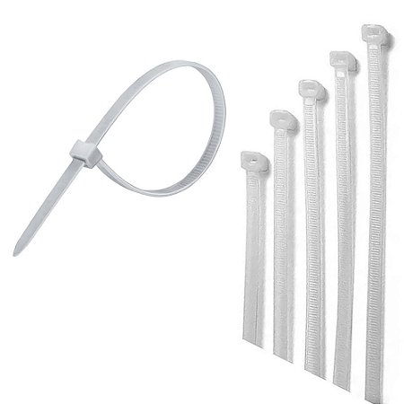 Abraçadeira Nylon 3.60MM X 15CM Branca Pacote Com 100Unidades BrCabo