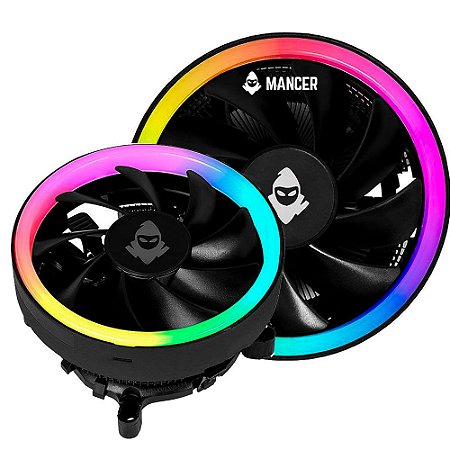 Cooler Para Processador Mancer Vortex Rainbow RGB, MCR-VOR-01