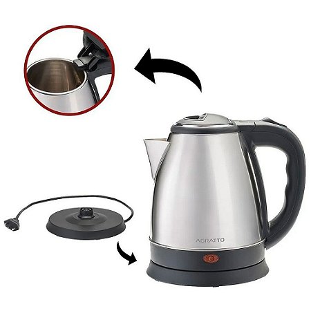 Chaleira Elétrica 220v Inox CE-02 1,8L Agratto