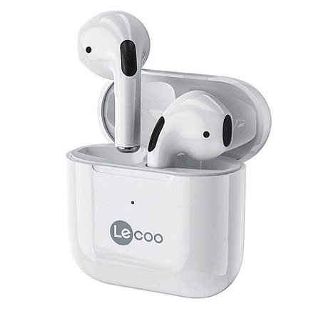 Fone de Ouvido Bluetooth LECOO, EW310 TWS BT5.1, Branco