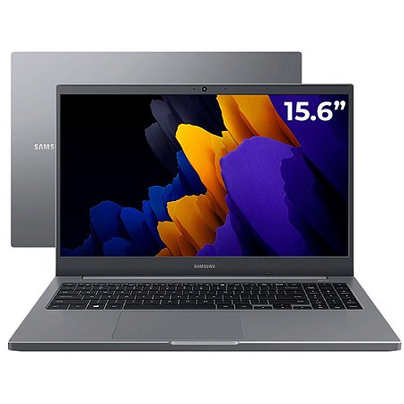 Notebook Samsung Book Intel Celeron Dual-Core, 4GB RAM, SSD 256GB, 15.6 Full HD, Windows 11 Home, Cinza - NP550XDA-KP3BR