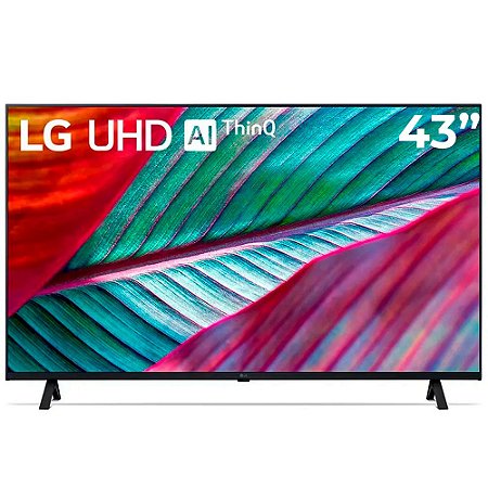 Smart TV LG 43 4K UHD HDR10 Pro ThinQ AI LED Wi-Fi Bluetooth Google Assis. Alexa Apple Airplay - 43UR781C0SA.BWZ