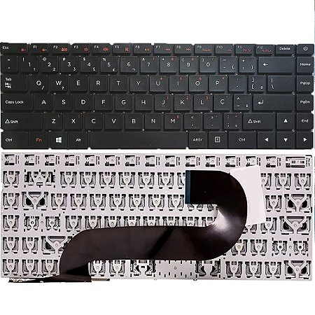Teclado Para Notebook Compatível Com Positivo Master N1240 SCDY-315 C4500AI- Preto - BR - Sem Moldura