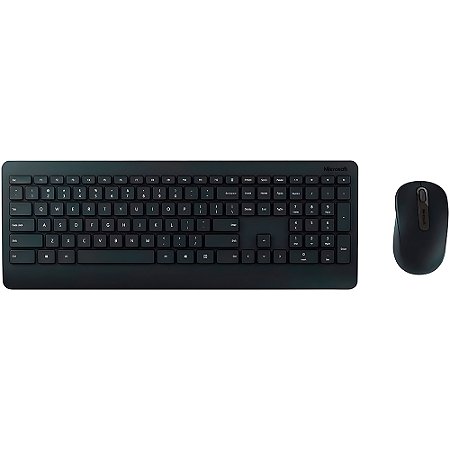 Kit Teclado E Mouse Sem Fio Wirelles Microsoft Desktop 900, Conector Usb Preto PT3-00005