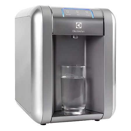 Purificador de Água Gelada Fria e Natural Elétrico Compacto Eletronico Electrolux Cinza Prata, Painel Touch Bivolt PE11X