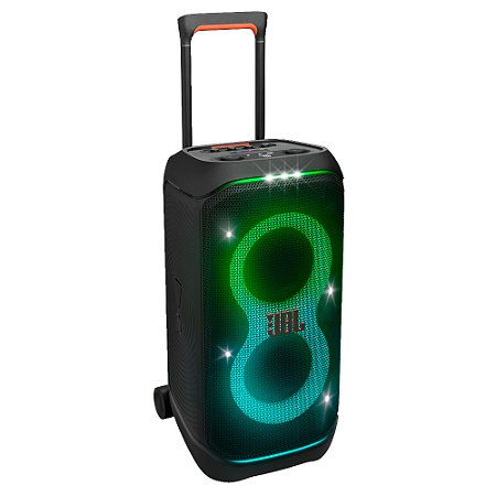 Caixa de Som Bluetooth JBL Party Box Stage 320, IPX4, Show de Luzes, Até 18 Horas de Reprodução, 240W