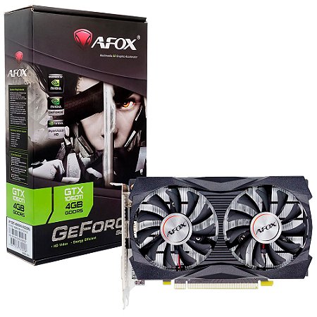Placa de Vídeo Afox Geforce GTX1050TI 4GB DDR5 128 Bits - AF1050TI-4096D5H5-V3