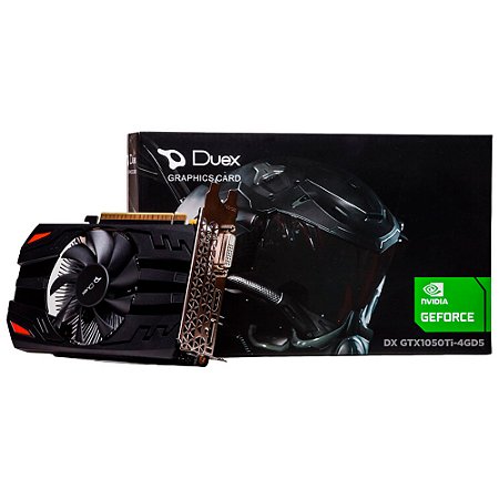 Placa de Vídeo Duex NVIDIA GeForce GTX 1050 TI, 4GB GDDR5, 128 Bits - DX GTX1050TI-4GD5