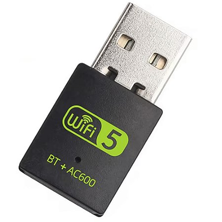 Adaptador Wi-Fi USB 2.0, Dual Band, Bluetooth 4.2, Fenvi - BT+AC600