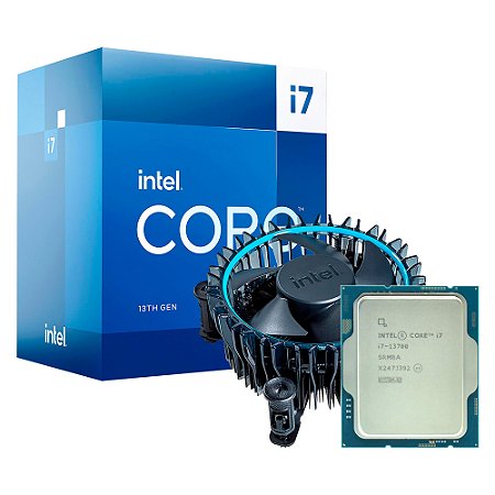 Processador Intel Core I7-13700, Cache 30MB, 2.1GHz (5.2GHz Turbo Cache), LGA 1700 - Com Cooler Box