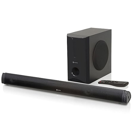 Soundbar 2.1 Canais Bluetooth 180W RMS Com Subwoofer e USB | GT, Goldentec
