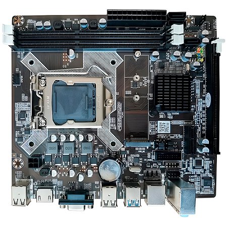 Placa Mãe Soquete 1150 H81 DDR3, Com Slot Para SSD M.2, PCi Express, HDMI e Rede Gigabit, Goldentec - GT-H81-M2