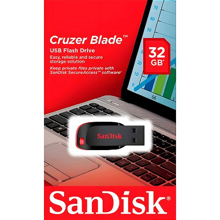 Pendrive SanDisk Z50 Cruzer Blade 32GB USB-A USB 2.0 - SDCZ50-32G-B35