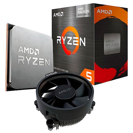 Processador AMD Ryzen 5 5600GT, 3.6GHz (4.6GHz Turbo), 6-Cores 12-Threads, Box Original Com Cooler