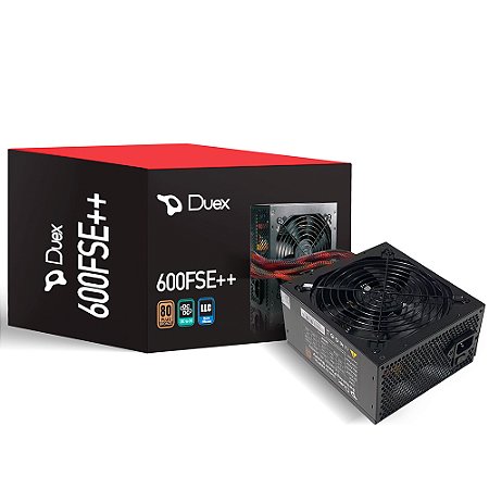 Fonte ATX Duex 600w 80 Plus Bronze PCF Ativo Full Modular - Dx-600FSE++
