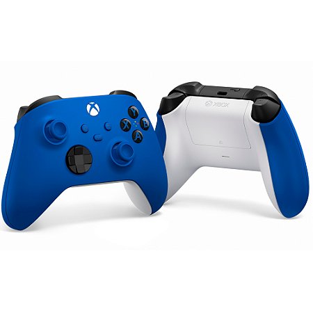 Controle Joystick Sem Fio Microsoft Xbox Series S, X e PC ,Shock Blue Azul- Qau-00079