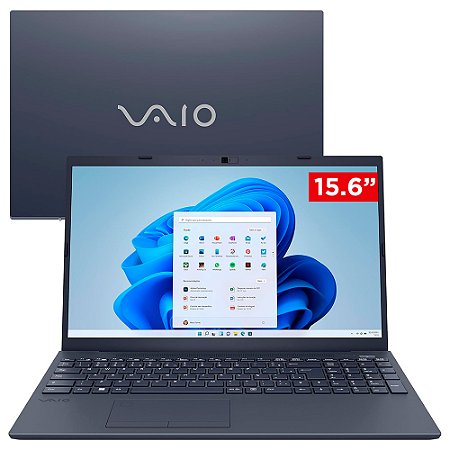 Notebook Vaio FE15 FHD 15.6" Core i5-1235U, 8GB RAM, SSD 256GB, Windows 11 Home, VJFE54F11X-B0111H, Cinza Grafite