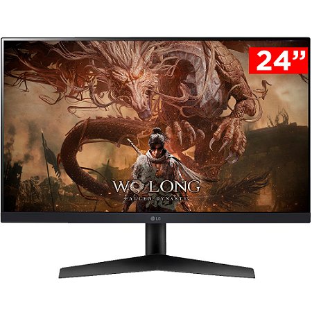 Monitor Gamer LG UltraGear 24" Full HD, IPS, 180Hz, 1ms, HDMI e DP, NVIDIA G-SYNC , FreeSync, HDR10, sRGB 99%, 24GS60F-B