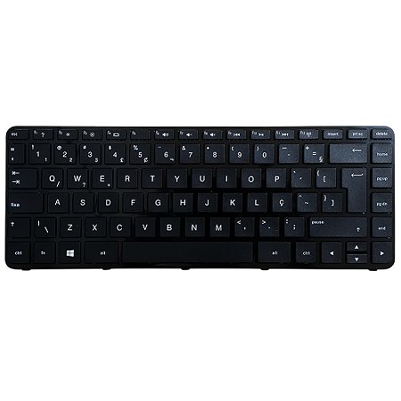 Teclado Notebook Compatível Com HP G3-246, HP 14-D028, Com Frame, Preto