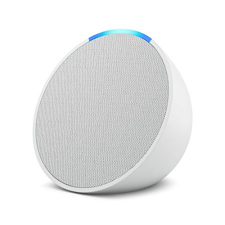 Echo Pop Smart Speaker Com Alexa, Controle De Voz, Wi-Fi, Alto Falantes Potentes - Branco