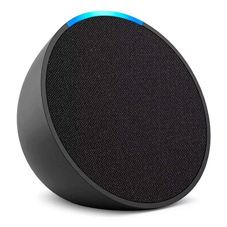 Echo Pop Smart Speaker Com Alexa, Controle De Voz, Wi-Fi, Alto Falantes Potentes - Preto