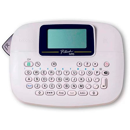 Rotulador Eletrônico Brother, Portátil, PTM95WT, Branco, 12mm, Teclado QWERTY