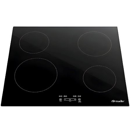 Cooktop Mueller 4 Bocas de Indução, Com Turbo 9 Níveis de Potência, MCI014BG1, 220v