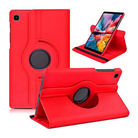 Capa Para Samsung A7 Lite / T255, Com Slot Para Caneta Touch, Vermelha, OlyPS