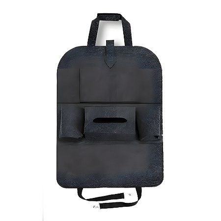Capa de Encosto Veicular, Guarda Objetos, Multiuso, Universal, Preto