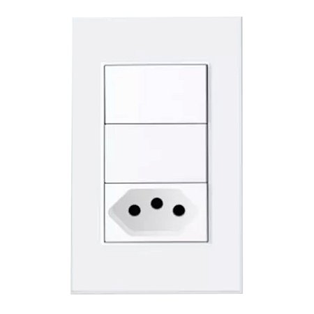 Interruptor Inteligente Zemismart, 2 Botões, Tomada 10A, Zigbee 3.0, Compatível Com Alexa, Google Home - TB25, Branco